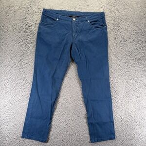 Heinrich The Rich Club Pant Mens 50x28 Blue Khakis Straight Leg Workwear Travel
